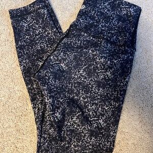 lululemon athletica Black and White Patterned Leggings